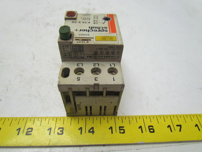 Sprecher & Schuh KTA3-25 Manual Motor Starter1.6-2.5A Tripp 3 pole