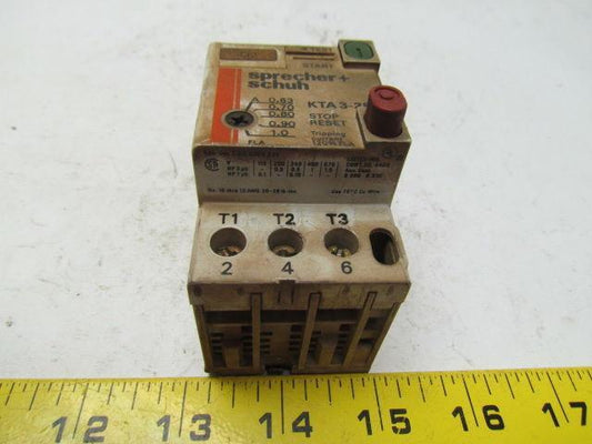Sprecher & Schuh KTA3-25 Manual Motor starter0.63-1A Tripp 3 pole