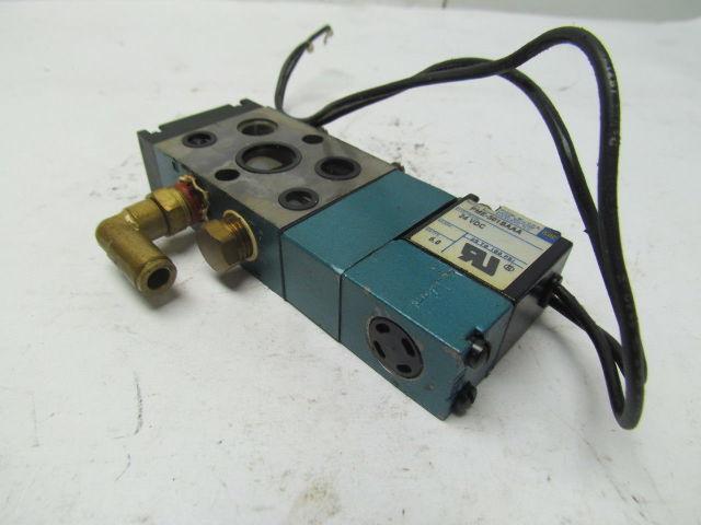 MAC 811C-PM-501BA-192 Pneumatic valve w/PME-501BAAA Solenoid 24DC