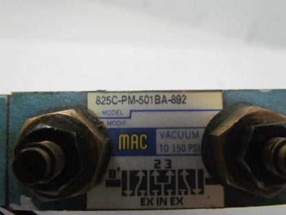 MAC 825C-PM-501BA-892 Pneumatic valve 5/3 pressure center non-locking