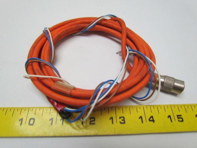 Lumberg Automation RKT4-21/5M Aproximately 10ft length 4pin M12 lot of5