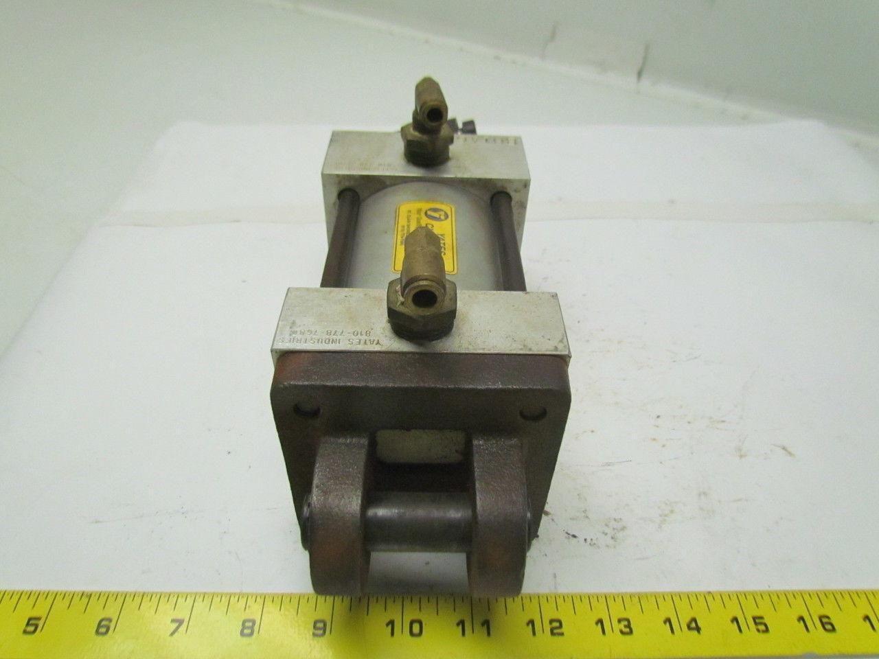 Yates A2-C-N Pneumatic Air Cylinder 3.25" Bore x 2" Stroke