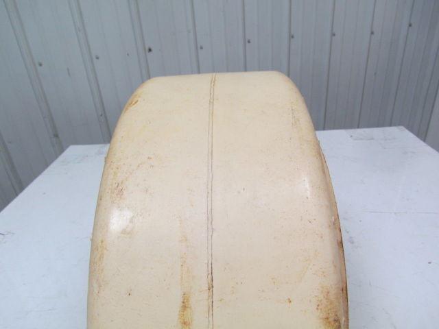 ITL 16-1/4"x7"x11-1/4" white smooth non-Marking press on forklift tire wheel