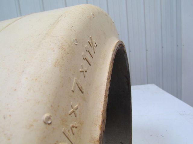 ITL 16-1/4"x7"x11-1/4" white smooth non-Marking press on forklift tire wheel