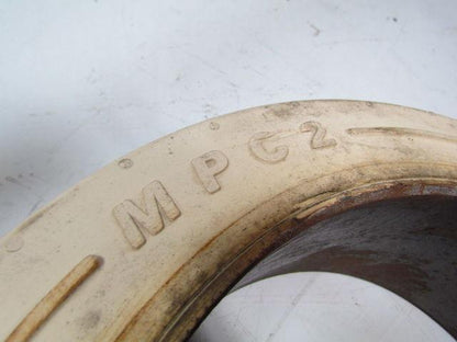 Mitl 16-1/4"x5"x11-1/4" Press on smooth nonmarking white rubber forklift tire