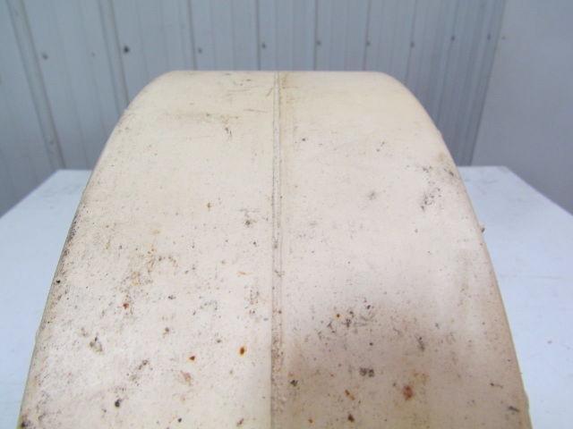 Mitl 16-1/4"x5"x11-1/4" Press on smooth nonmarking white rubber forklift tire