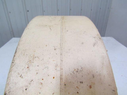 Mitl 16-1/4"x5"x11-1/4" Press on smooth nonmarking white rubber forklift tire