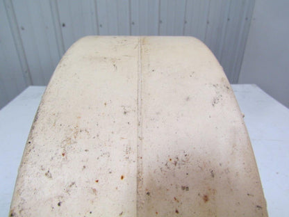 Mitl 16-1/4"x5"x11-1/4" Press on smooth nonmarking white rubber forklift tire