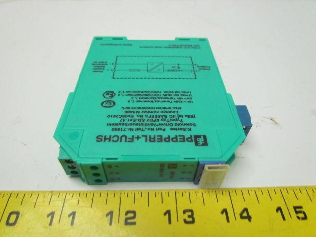 Pepperl Fuchs KFD2-SD-eX1.47 24VDC solenoid driver w/removable terminals new