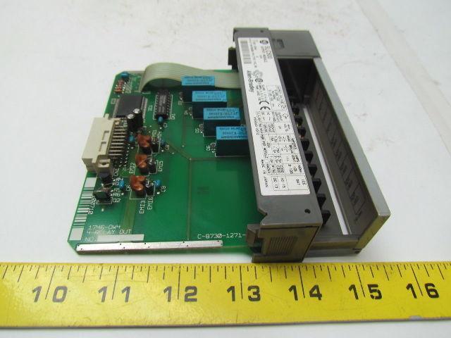 Allen Bradley SLC500 1746-0W4 Ser.A 4 channel relay output module