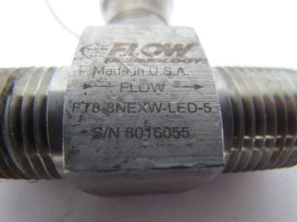 Flow technology FT8.8NEXW-LED-5 Liquid flow meter 1/2"npt 3.8-38 LPM