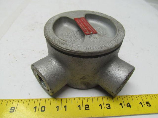 Appleton Electric GRH type EFHCA 1"npt hazloc conduit outlet box hub iron