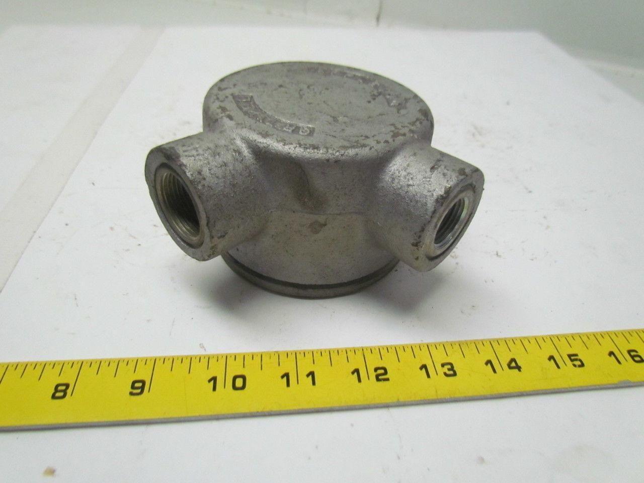 Appleton Electric GRH type EFHCA 1"npt hazloc conduit outlet box hub iron