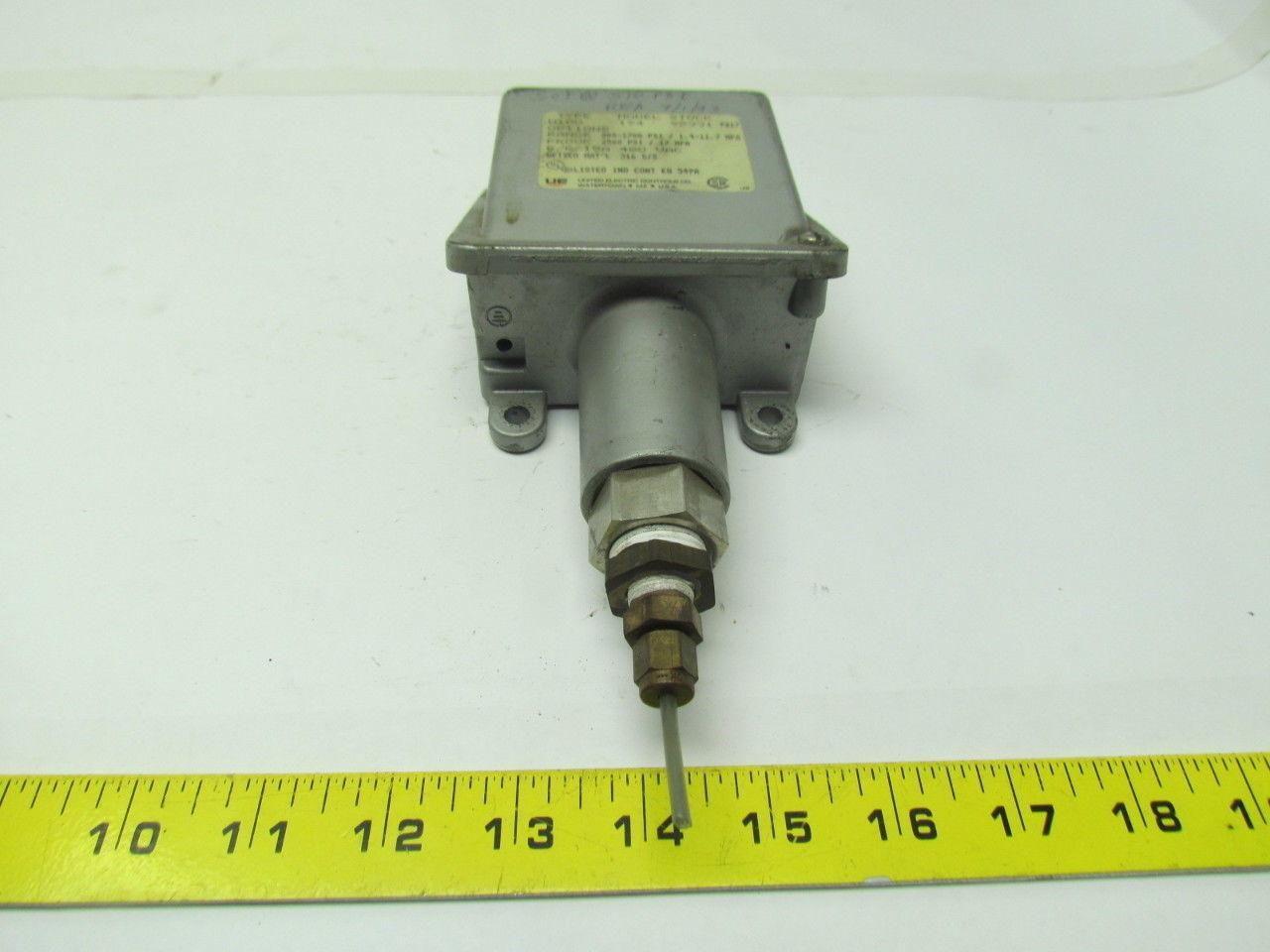 United Electric H100-194 Pneumatic pressure switch 200-1700psi range