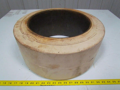 MITL MPC2 18"x8"x12-1/8" white smooth non-marking press on forklift tire wheel