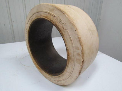 MITL MPC2 18"x8"x12-1/8" white smooth non-marking press on forklift tire wheel