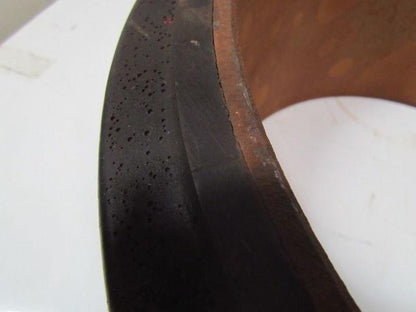 Cushothane 22"x10"x17-3/4" smooth black press on forklift tire wheel