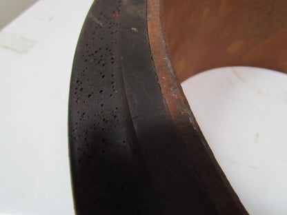 Cushothane 22"x10"x17-3/4" smooth black press on forklift tire wheel