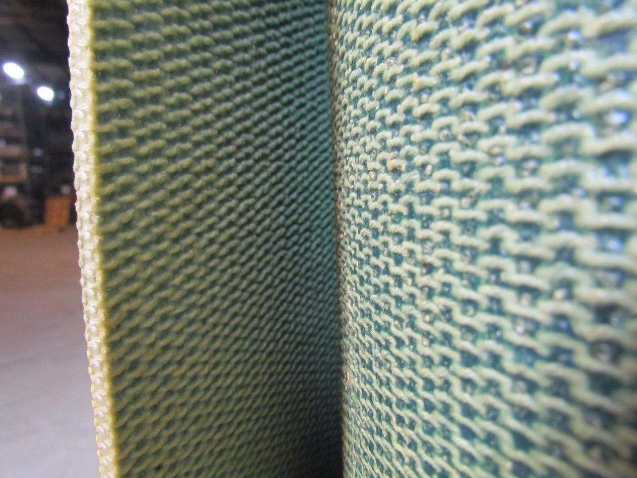 Green woven hard heavy duty conveyor belt 12ft x 72-1/8" x1/4" thick