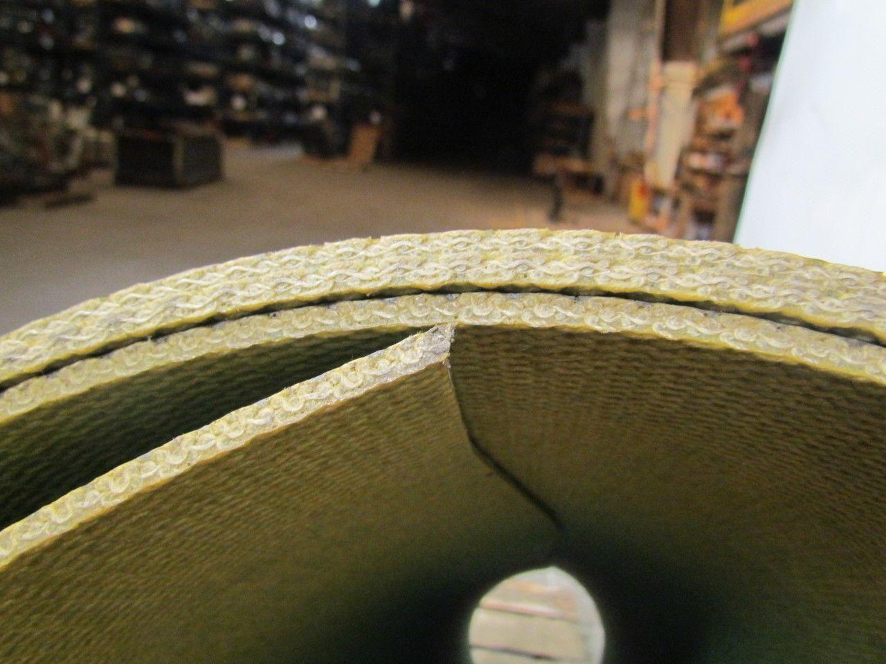 Green woven hard heavy duty conveyor belt 12ft x 72-1/8" x1/4" thick