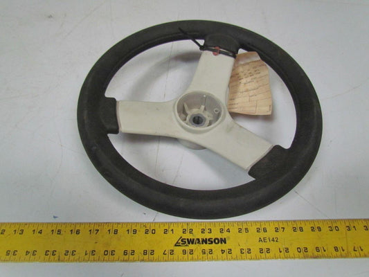Tristar 13-1/2" Plastic center rubber coated rim steering wheel 6 spline