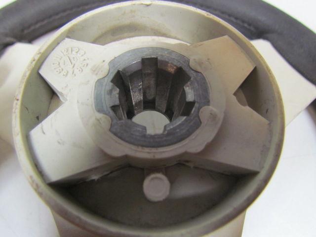 Tristar 13-1/2" Plastic center rubber coated rim steering wheel 6 spline