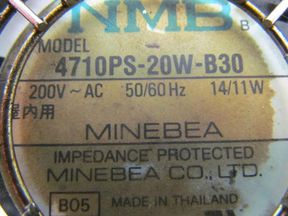 Minebea 4710PS-20W-B30 200VAC 50/60Hz 14/11W Okuma cooling fan