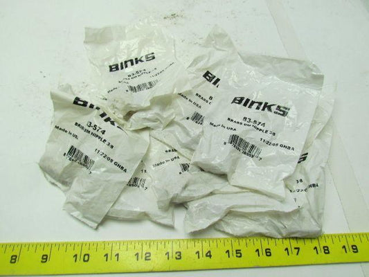 Binks 83-574 Brass DM nipple 3/8" rare! NIB