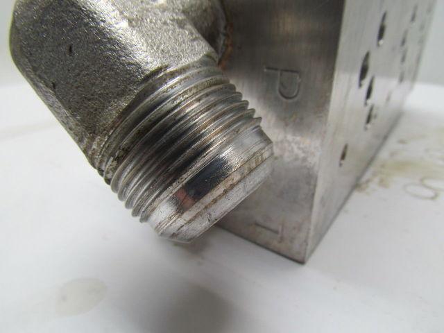 Continental Hyd Aluminum mainframe manifold 9-1/2"x3-1/2