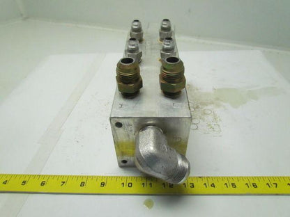 Continental Hyd Aluminum mainframe manifold 9-1/2"x3-1/2
