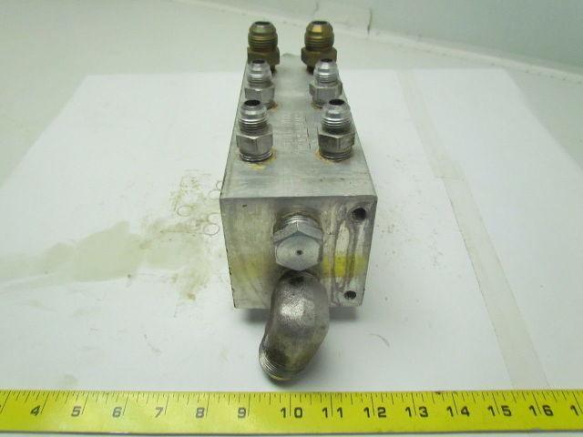 Continental Hyd Aluminum mainframe manifold 9-1/2"x3-1/2