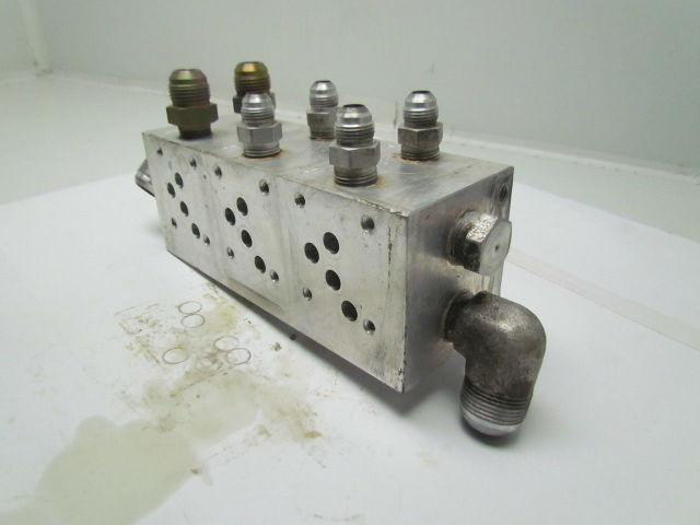 Continental Hyd Aluminum mainframe manifold 9-1/2"x3-1/2
