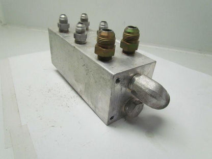 Continental Hyd Aluminum mainframe manifold 9-1/2"x3-1/2