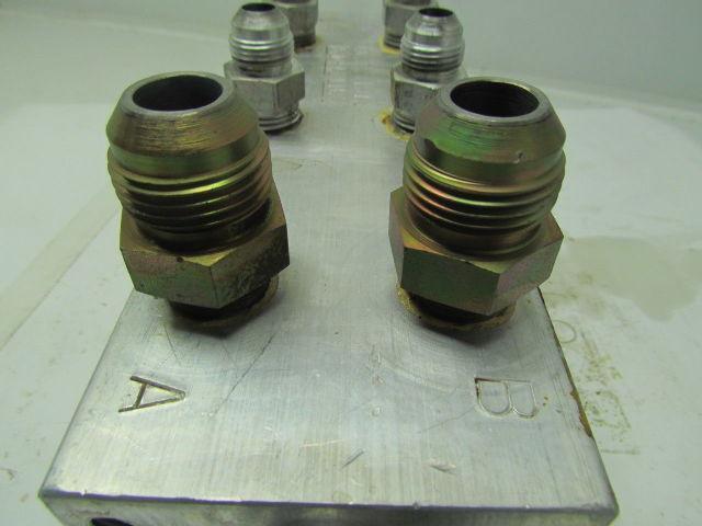 Continental Hyd Aluminum mainframe manifold 9-1/2"x3-1/2