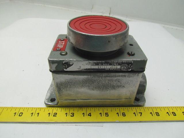 Allen Bradley 800P-1S1AR Ser C Stop switch type 13 600V Max