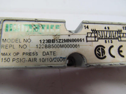 Numatics 123BB5Z2MN00061 Solenoid pilot valve 5way 3 position open center