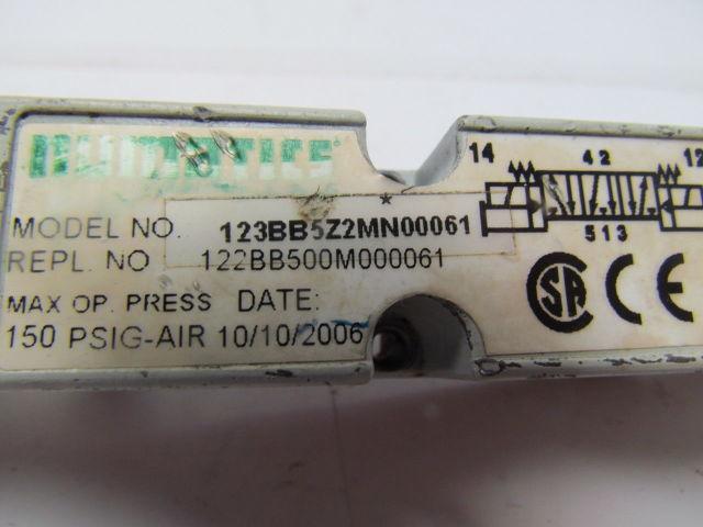 Numatics 123BB5Z2MN00061 Solenoid pilot valve 5way 3 position open center