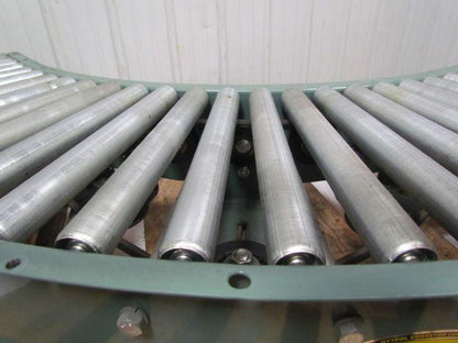 Hytrol 90 degreex15" Power corner slaved 1-3/8"dia rollers 6-1/2" frame