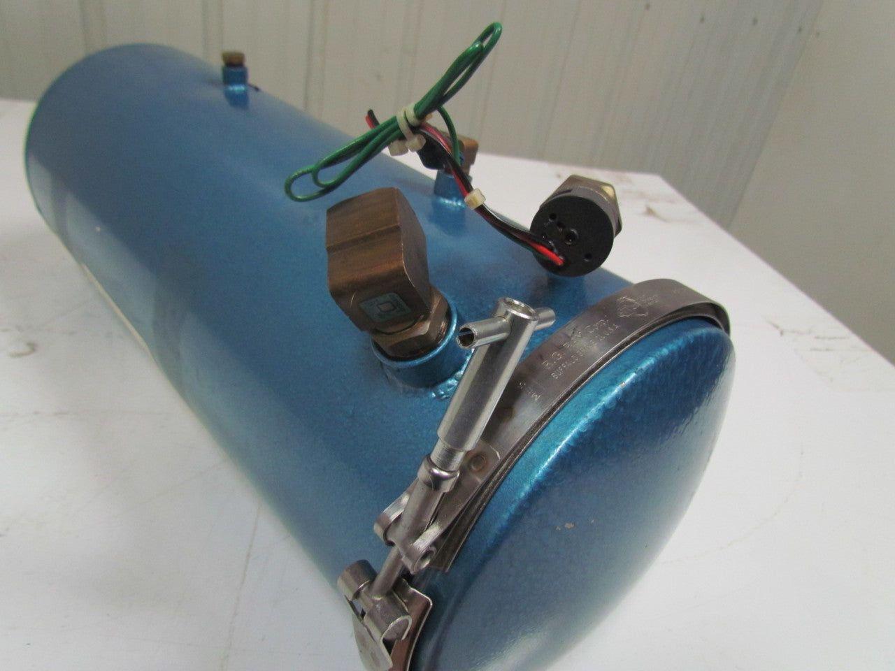 Analytic syst labs FB 40 Filter canister tank 8"Dia x 19" w/7 ports steel