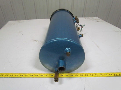 Analytic syst labs FB 40 Filter canister tank 8"Dia x 19" w/7 ports steel