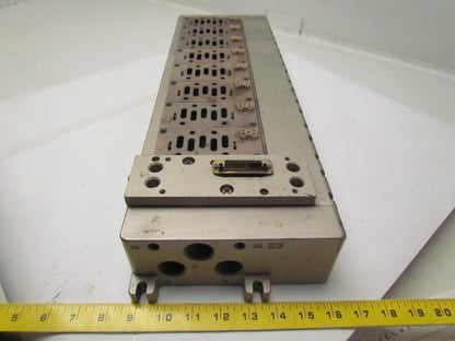 SMC VV829-04S-SUQW06BT-W1 Pneumatic valve manifold block 3/4"NPT ports 8 station