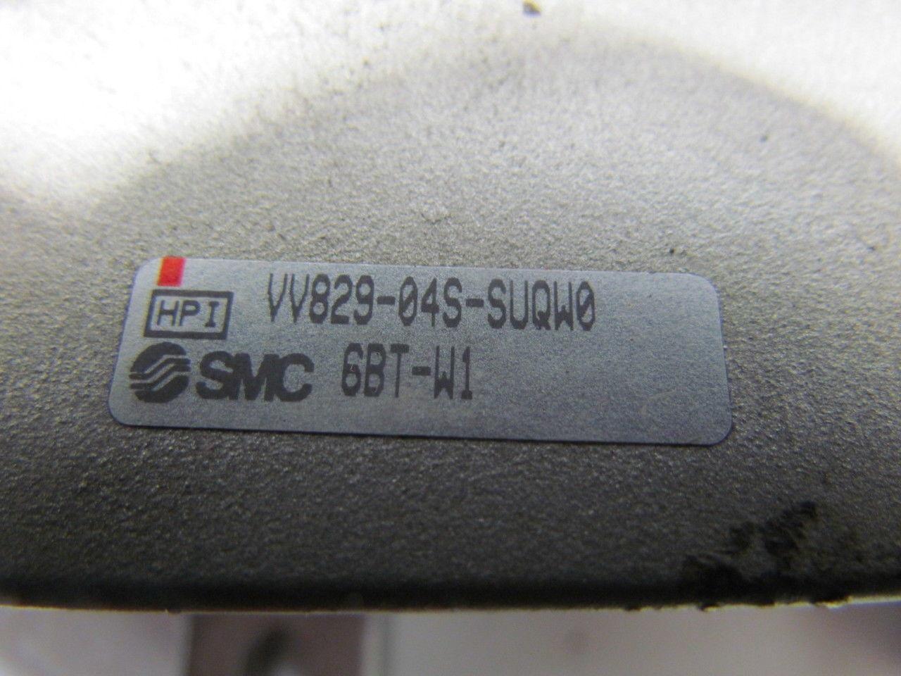 SMC VV829-04S-SUQW06BT-W1 Pneumatic valve manifold block 3/4"NPT ports 8 station