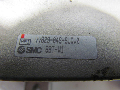 SMC VV829-04S-SUQW06BT-W1 Pneumatic valve manifold block 3/4"NPT ports 8 station