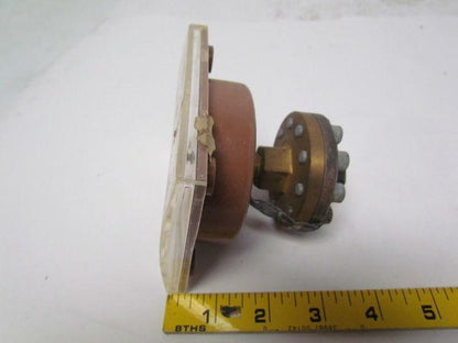 Fischer & Porter 335c079 25110 200 PSIG gas gauge 4"x3-5/8" panel mount