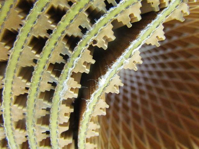 2 ply diamond top incline conveyor belt 16ftx8-1/2" 9/32 thick