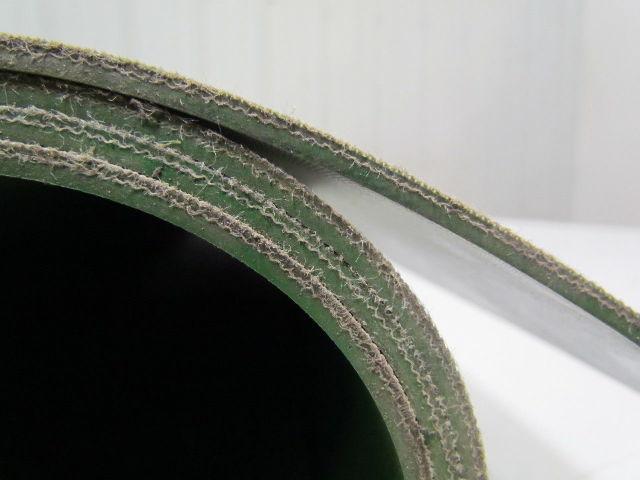 2 ply green smooth top nylon back conveyor belt 5ftx63-1/4" 9/64" thick