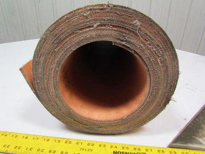 Triple ply tan friction surface conveyor belt 28ftx59-1/8" 13/64" thick