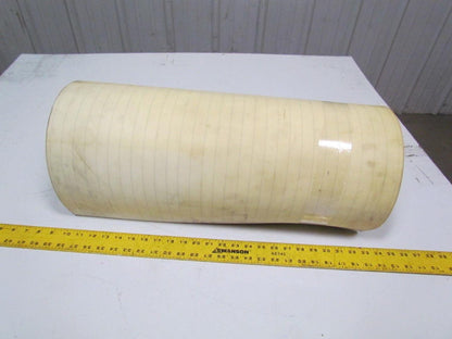 2 ply smooth top clear/white urethane rubber conveyor belt 28ftx23-3/8"