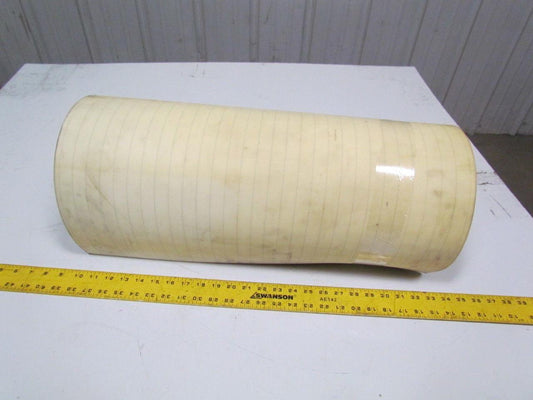 2 ply smooth top clear/white urethane rubber conveyor belt 28ftx23-3/8"