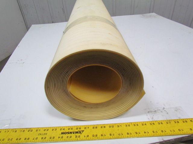 2 ply smooth top clear/white urethane rubber conveyor belt 32ftx43" 5/32" thick